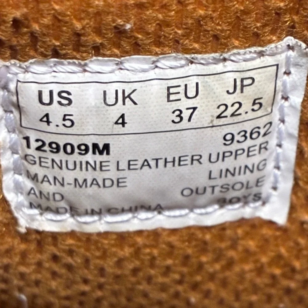 Timberland 6 Inch Premium Waterproof Boots Youth 4.5 Brown Nubuck Leather